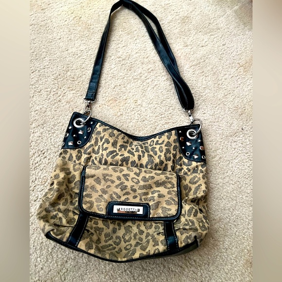 Rosabelle Shoulder Bag - Leopard Satin